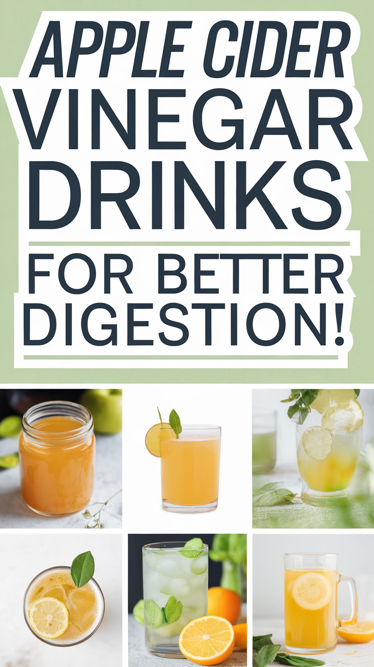 Apple Cider Vinegar Drinks for Better Digestion!