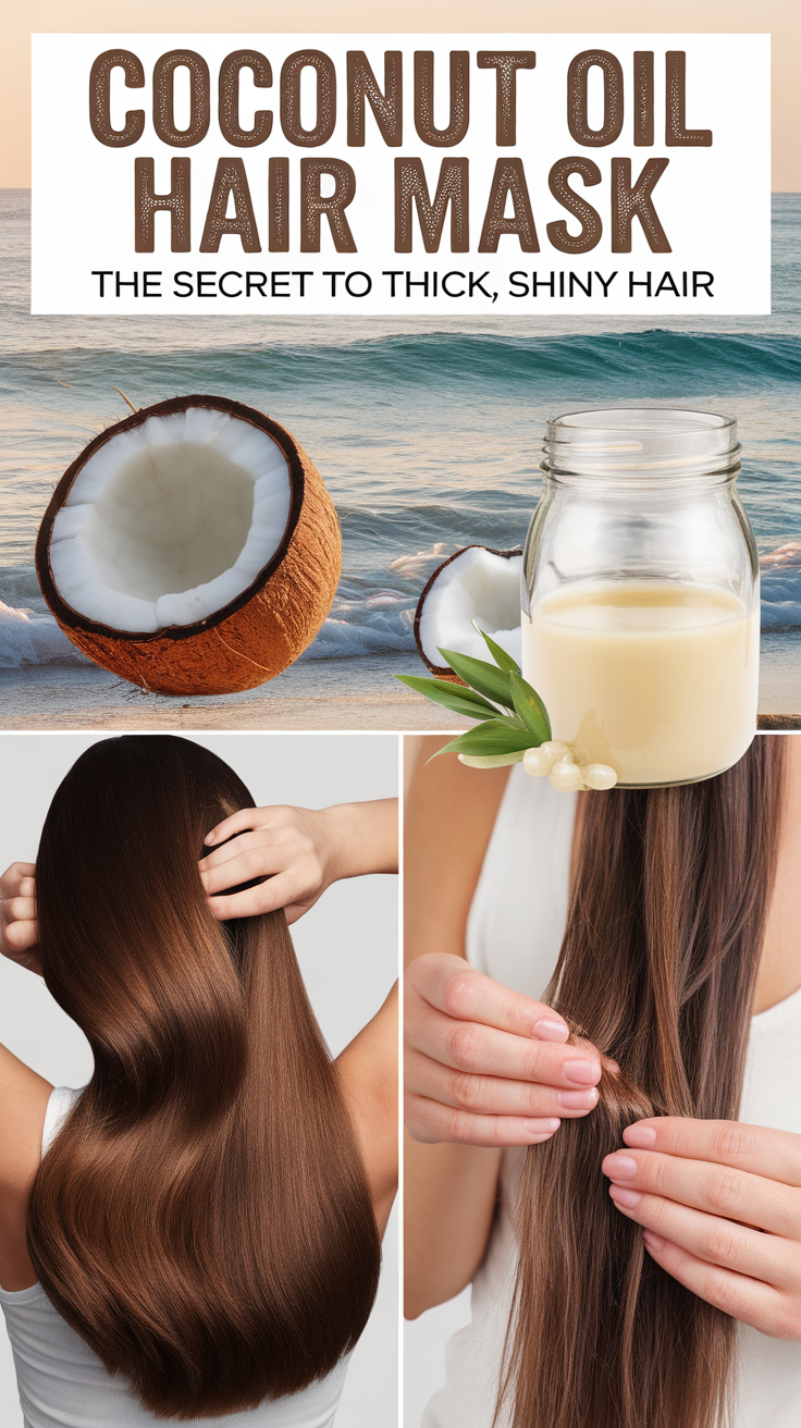 Coconut Oil Hair Mask- The Secret to Thick, Shiny Hair