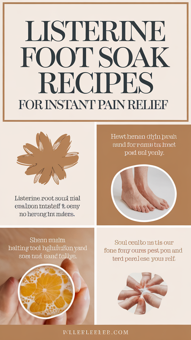 Listerine Foot Soak Recipes for Instant Pain Relief