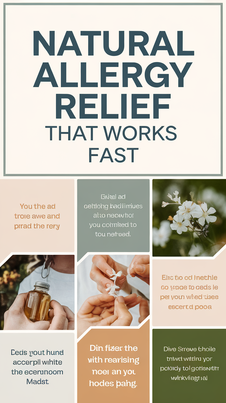 Natural Allergy Relief That Works Fast