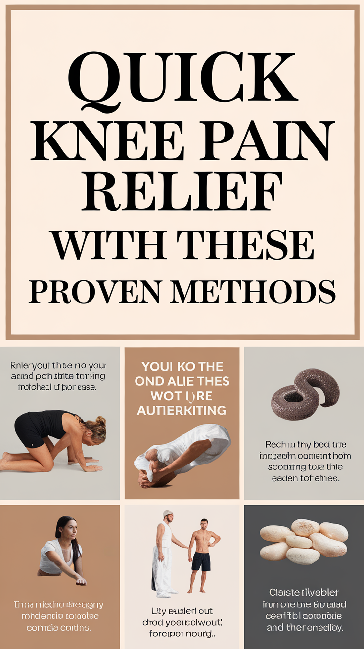 Quick Knee Pain Relief With These Proven Methods