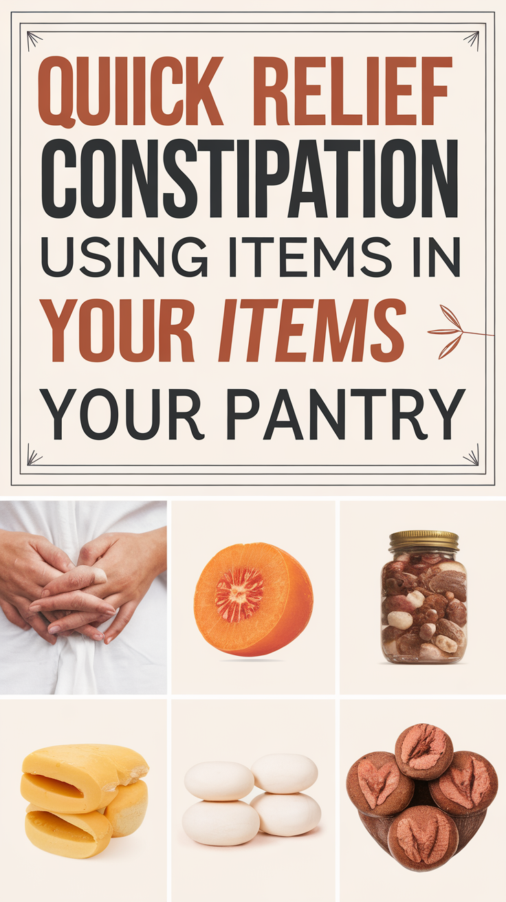 Quick Relief for Constipation Using Items in Your Pantry