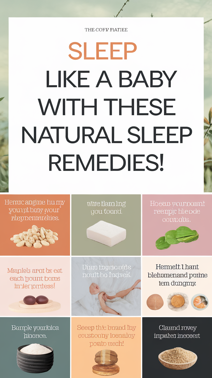 Sleep Like a Baby With These Natural Sleep Remedies!