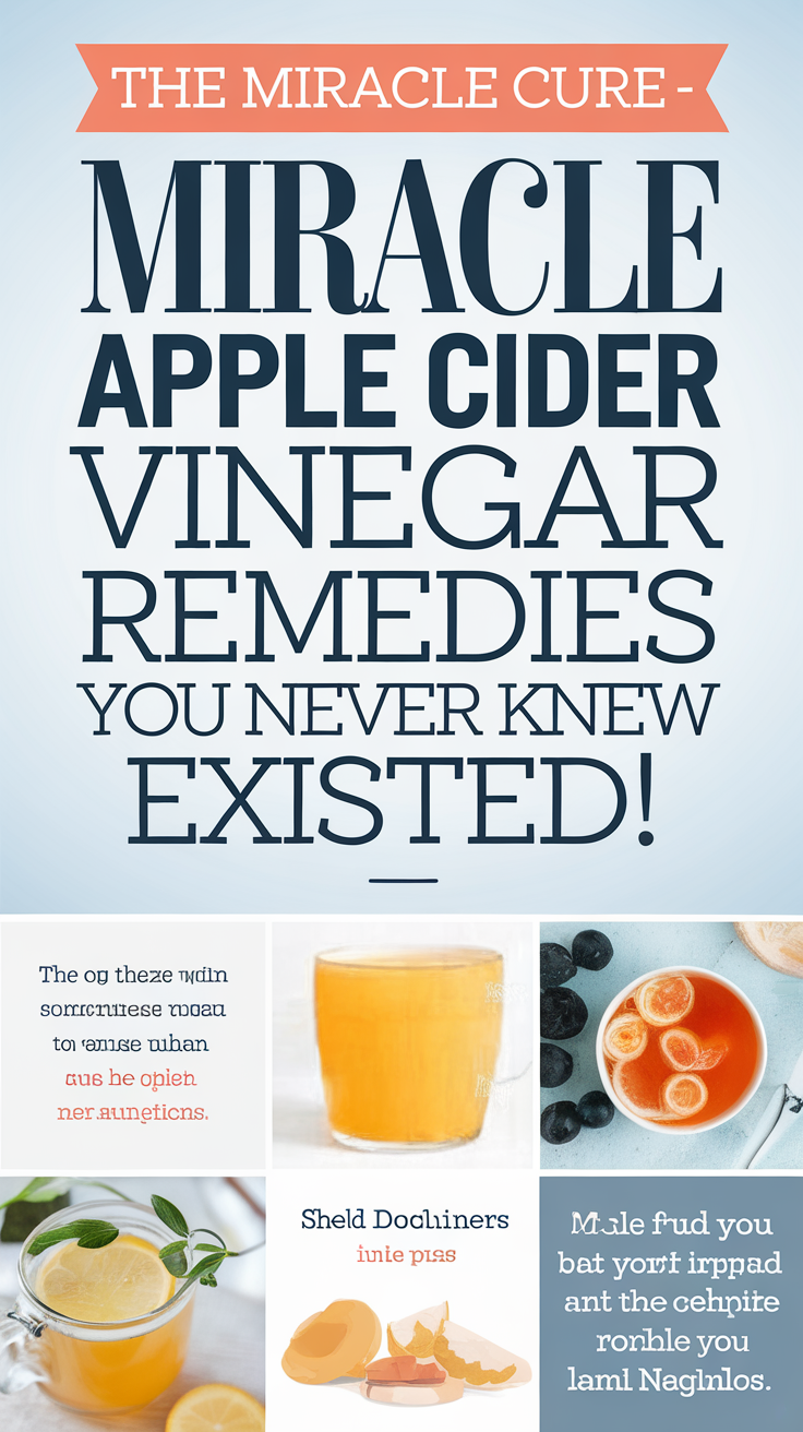 The Miracle Cure- Apple Cider Vinegar Remedies You Never Knew Existed!